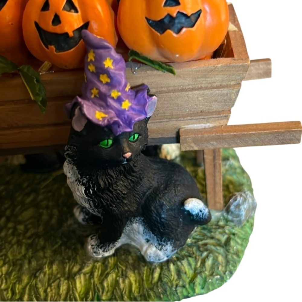 Vintage Halloween Scarecrow Fabric and Paper Mache 11” Figurine Autumn Harvest - Picture 11 of 13